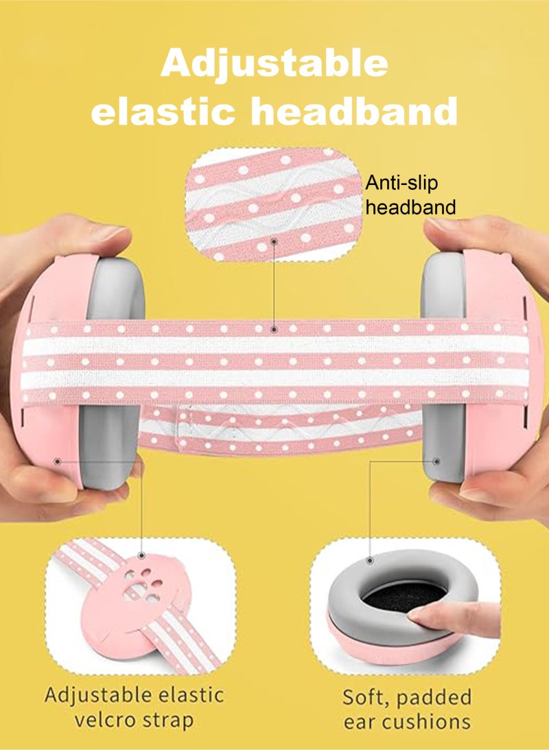 URbazaar Baby EarMuffs, Noise cancelling Headphones for Newborns, Infants & Toddlers (0-36 Months) | Hearing Protection for Sleeping, Travel, Concerts, Fireworks & Loud Noise Environments - Image 4